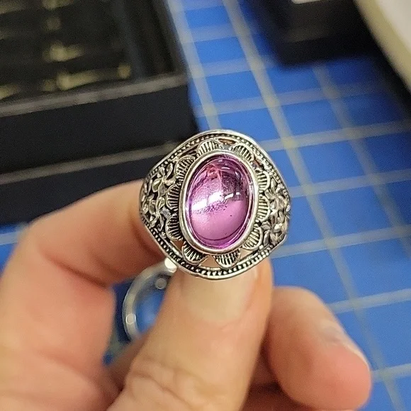 Silver and Purple Ring - Picture 6 of 6